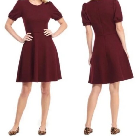 Gal Meets Glam Collection Kristen Burgundy dress - Picture 6 of 6